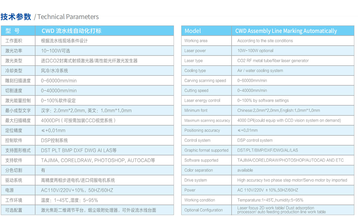 CCD激光打標(biāo)流水線設(shè)備