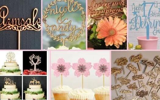 激光切割蛋糕插排 陪您度過每一個重要時刻